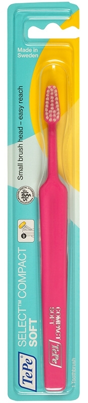 Se TePe tandbørste Select Compact - soft hos Den Glade Mund